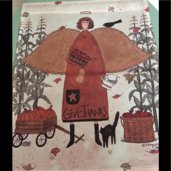 Cottage Farmhouse Garden Angel🍂Harvest🍁Mini Flag - Picture 1 of 1